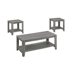 Ensemble de tables - 3 pièces/ gris - Monarch