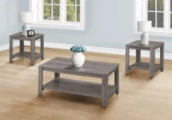 Ensemble de tables - 3 pièces/ gris - Monarch