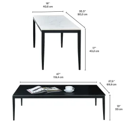 Ensemble de tables d’appoint - 2 mcx