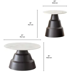 Ensemble de tables d’appoint - 2 mcx