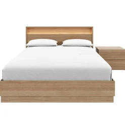 Ensemble grand lit avec éclairage (60") - 3 mcx - Nexera
