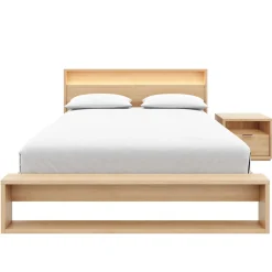Ensemble grand lit avec éclairage (60") - 3 mcx - Nexera