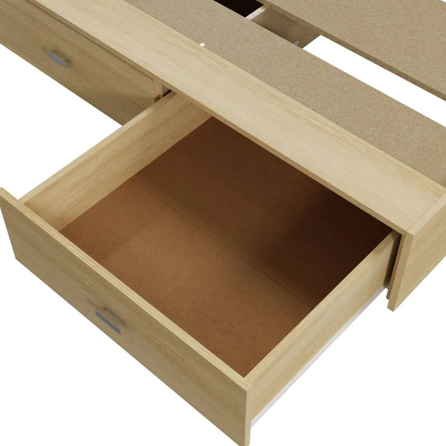 Ensemble grand lit avec rangement 6 tiroirs (60") - 4 mcx
