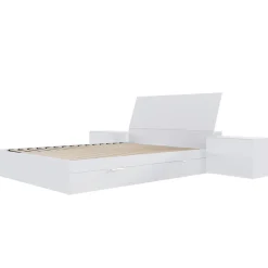 Ensemble grand lit avec rangement (60") - 4 mcx - Nexera