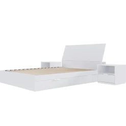 Ensemble grand lit avec rangement (60") - 4 mcx - Nexera
