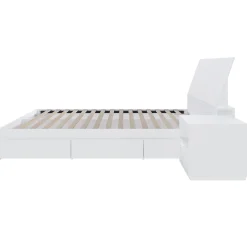 Ensemble grand lit avec rangement (60