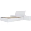 Ensemble grand lit avec rangement 3 tiroirs (60") - 4 mcx - Nexera