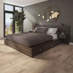 Ensemble grand lit avec rangement 6 tiroirs (60") - 4 mcx