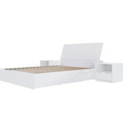 Ensemble grand lit avec rangement (60") - 4 mcx - Nexera