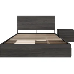 Ensemble grand lit avec rangement (60") - 3 mcx - Nexera