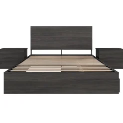 Ensemble grand lit avec rangement (60") - 4 mcx - Nexera