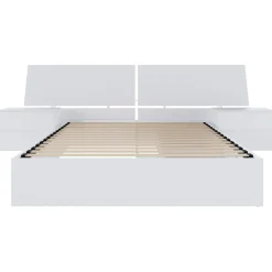Ensemble grand lit avec rangement 2 tiroirs (60") - 4 mcx - Nexera