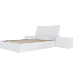 Ensemble lit double avec rangement (54") - 4mcx - Nexera