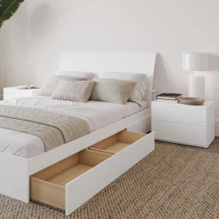 Ensemble lit double avec rangement (54