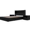 Ensemble lit double avec rangement (54") - 4mcx - Nexera