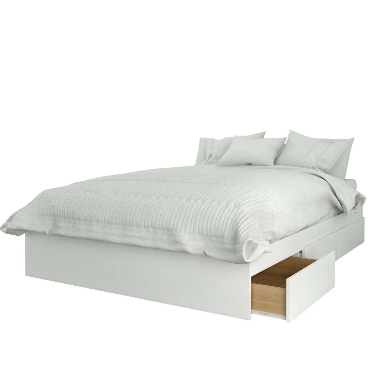 Ensemble lit double avec rangement (54") - 3mcx - Nexera