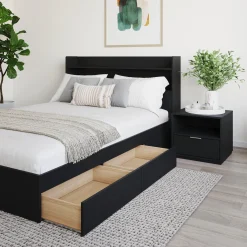 Ensemble lit double avec rangement (54