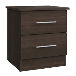 Ensemble lit double avec rangement 6 tiroirs, tête de lit et table de chevet (54