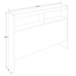 Ensemble lit double avec rangement 6 tiroirs, tête de lit et table de chevet (54