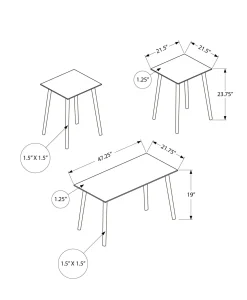Ensemsble tables de salon 3 mcx - Monarch