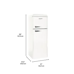 EPIC Réfrigérateur 7,5 pi3 21 po Blanc Congélateur en haut - ERR82W-1