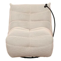 Fauteuil berçant inclinable avec support à cellulaire - beige