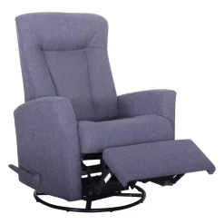 Fauteuil berçant pivotant inclinable - gris