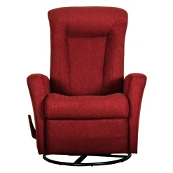 Fauteuil berçant pivotant inclinable - rouge