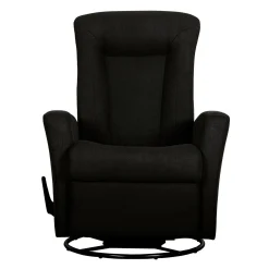 Fauteuil berçant pivotant inclinable - noir