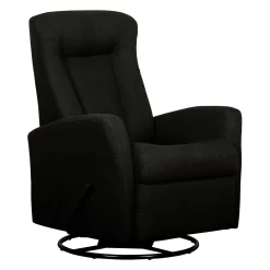 Fauteuil berçant pivotant inclinable - noir
