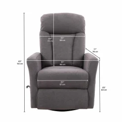 Fauteuil berçant pivotant inclinable