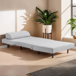 Fauteuil convertible pivotant - gris