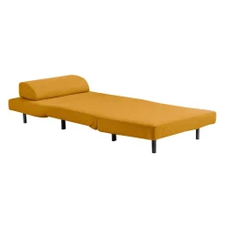 Fauteuil convertible pivotant - jaune