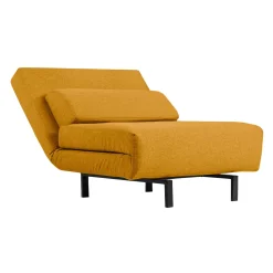 Fauteuil convertible pivotant - jaune