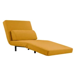 Fauteuil convertible pivotant - jaune