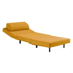 Fauteuil convertible pivotant - jaune
