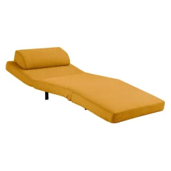 Fauteuil convertible pivotant - jaune