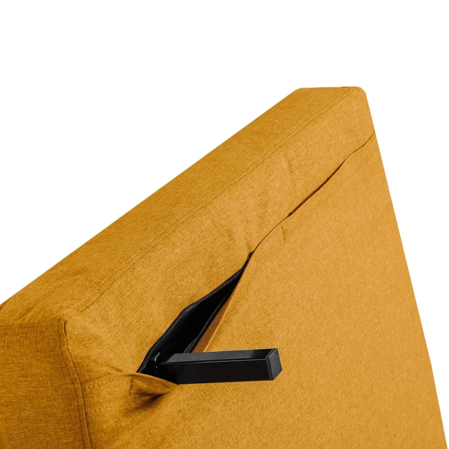 Fauteuil convertible pivotant - jaune