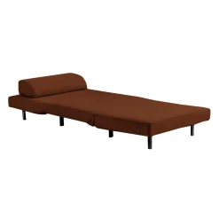 Fauteuil convertible pivotant - rouille