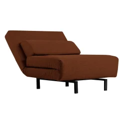 Fauteuil convertible pivotant - rouille