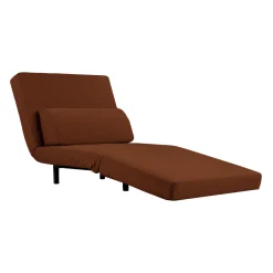Fauteuil convertible pivotant - rouille