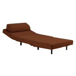 Fauteuil convertible pivotant - rouille