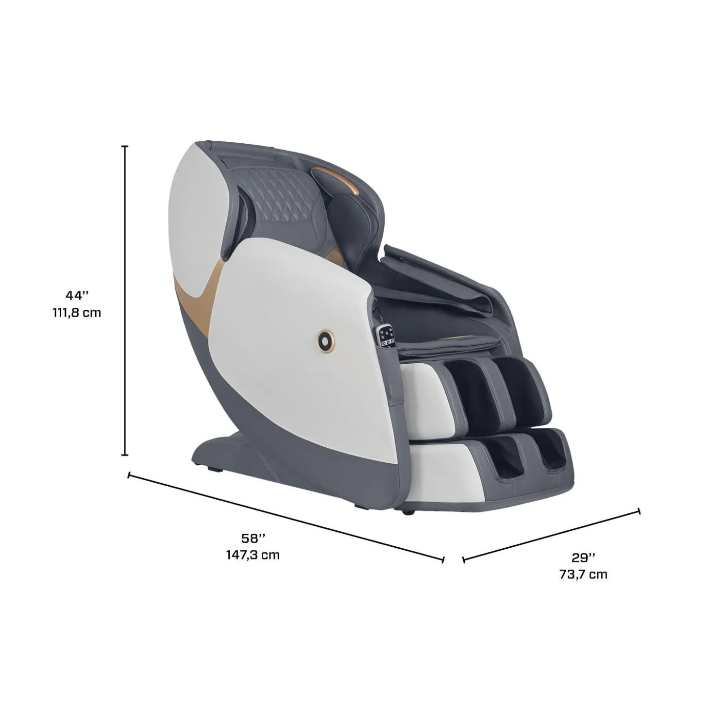 Fauteuil de massage avec télécommande - 3D