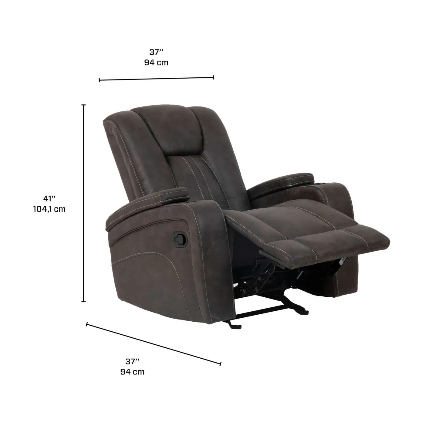 Fauteuil inclinable avec porte-gobelets