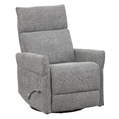 Fauteuil inclinable berçant et pivotant - gris foncé