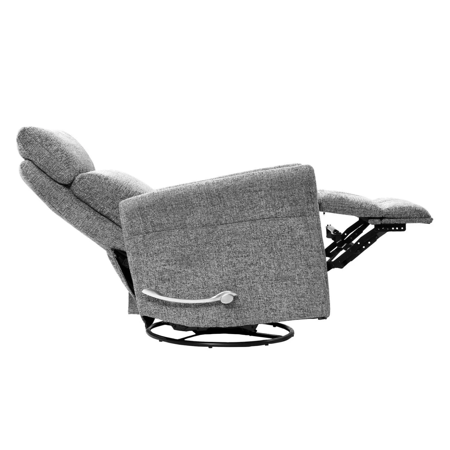 Fauteuil inclinable berçant et pivotant - gris foncé