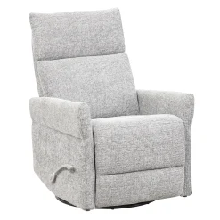 Fauteuil inclinable berçant et pivotant - gris pâle