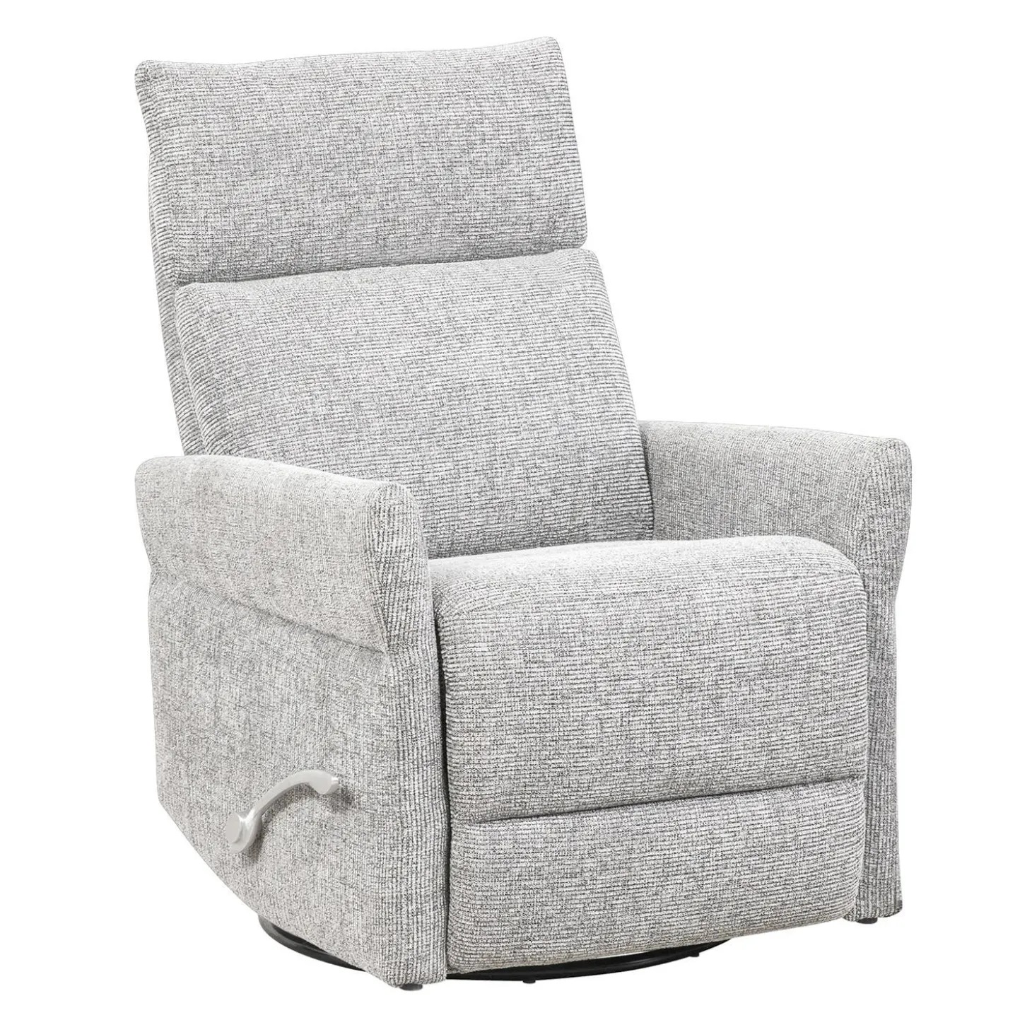 Fauteuil inclinable berçant et pivotant - gris pâle