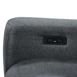 Fauteuil inclinable électrique berçant et pivotant avec appui-tête ajustable