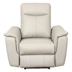 Fauteuil inclinable électrique en cuir véritable